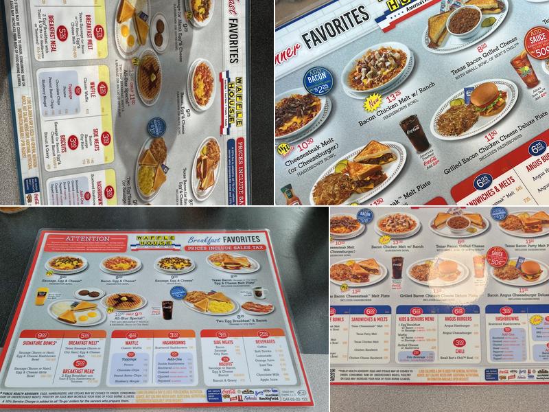 Waffle House Menu