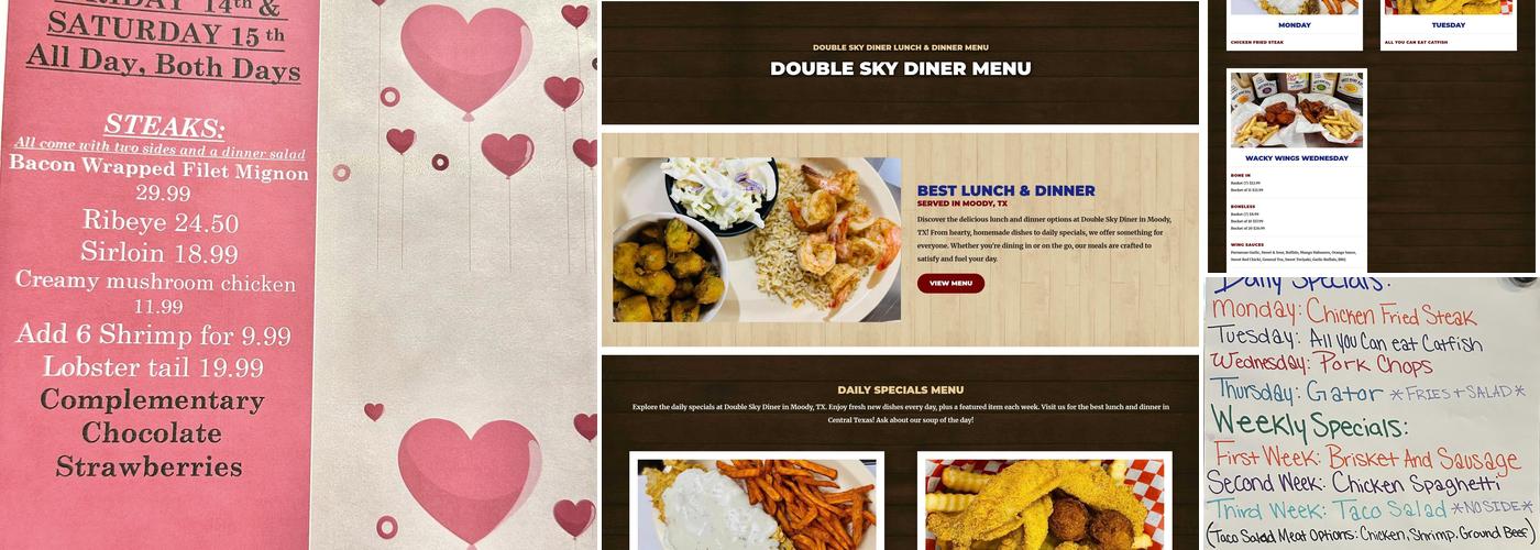 Double Sky Diner Menu