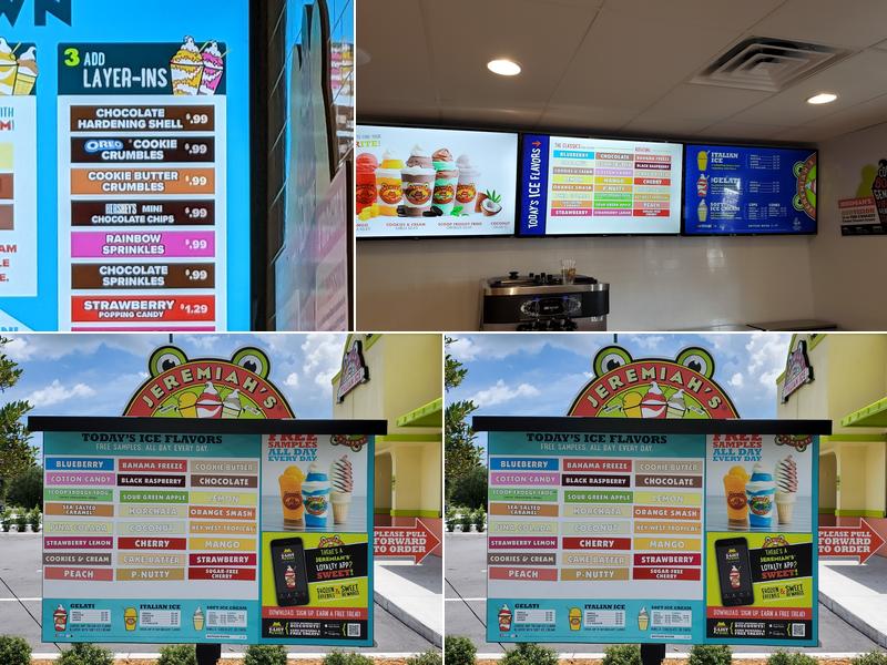 Jeremiah's Italian Ice Menu
