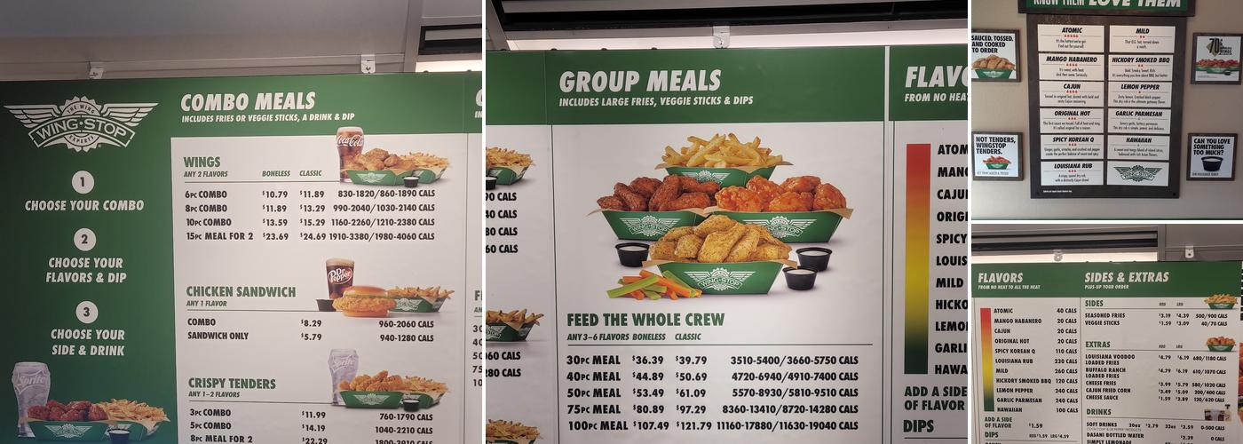 Wingstop Menu