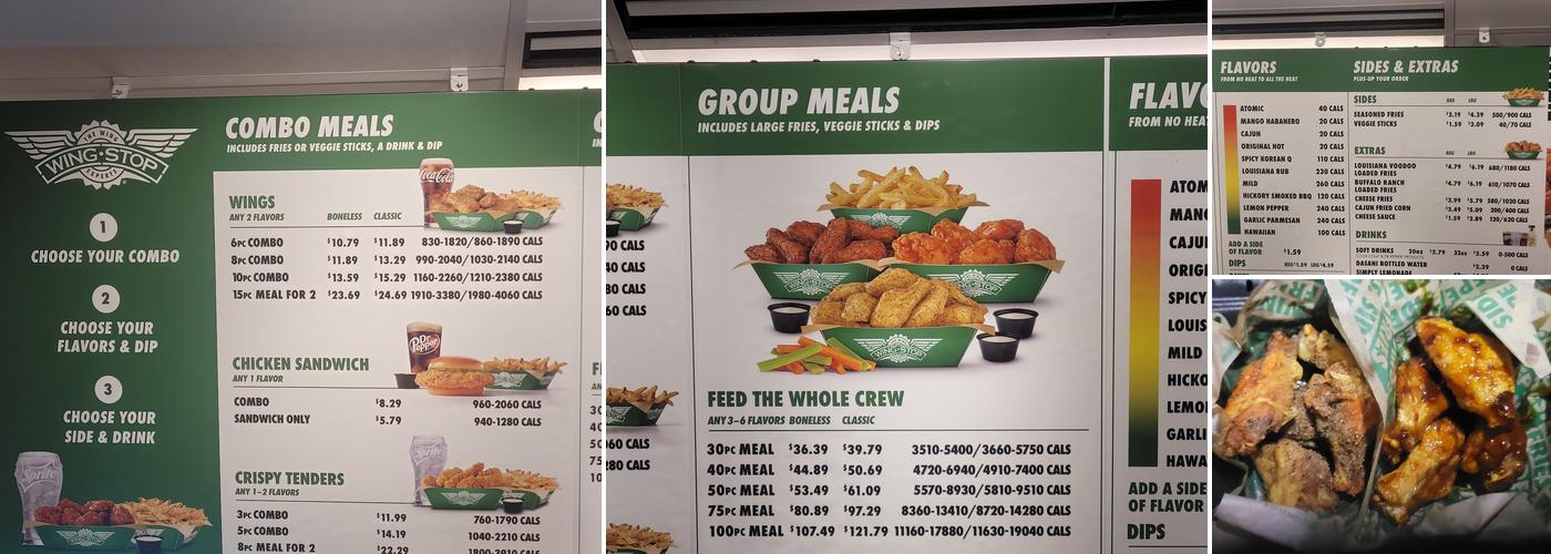Wingstop Menu