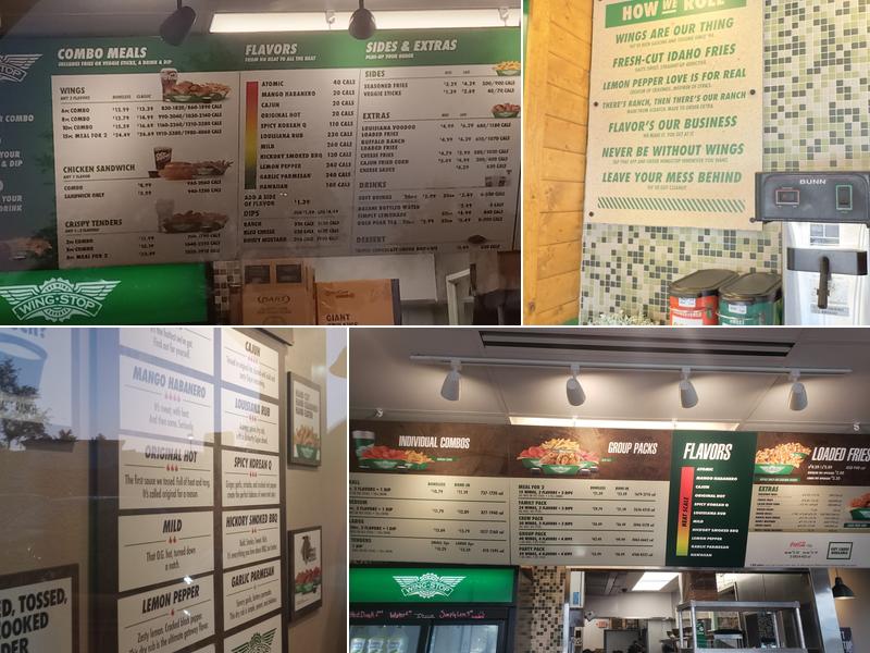 Wingstop Menu