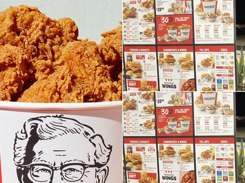 KFC Menu