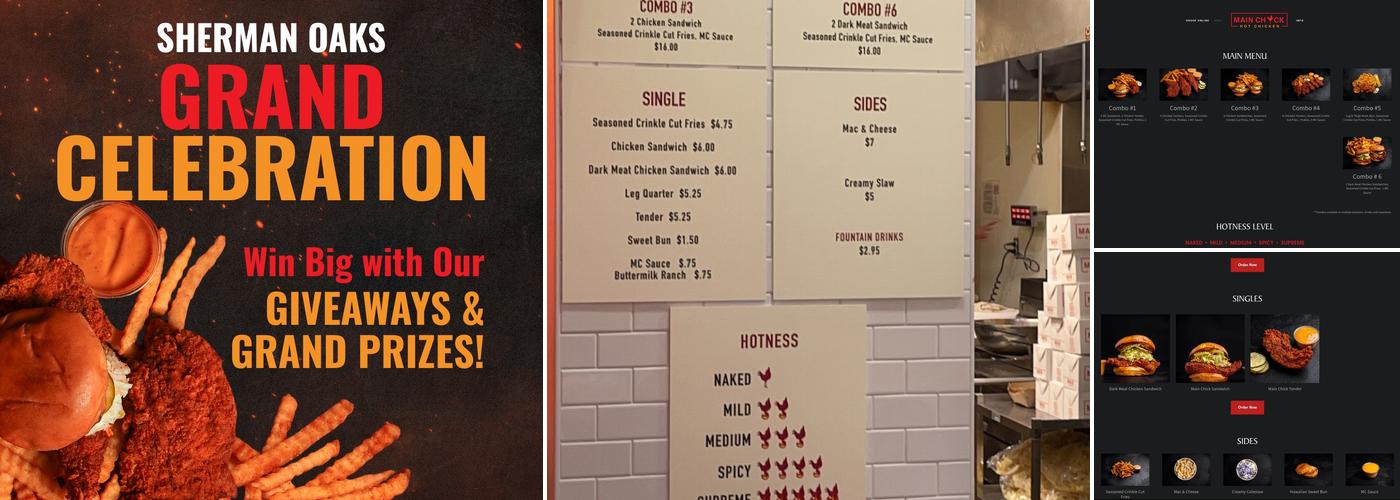 Main Chick Hot Chicken Menu