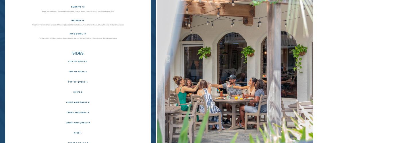 Coastal Kitchen Menu