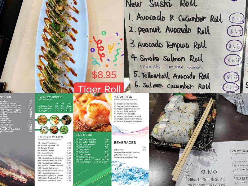 Sumo Hibachi Grill & Sushi Menu