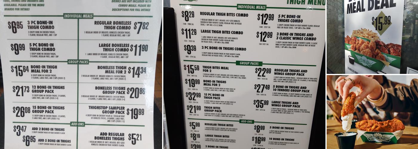Wingstop Menu