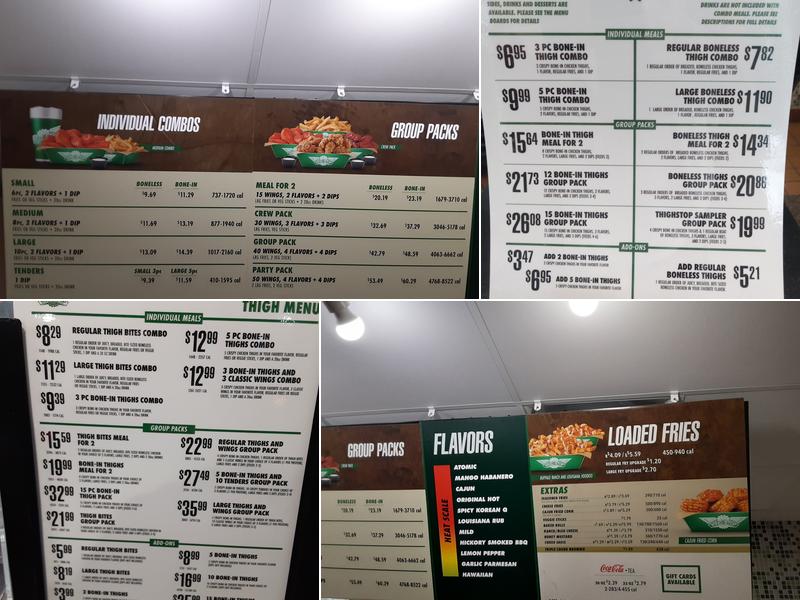 Wingstop Menu
