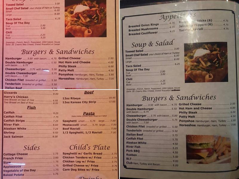 Lumpy's Menu