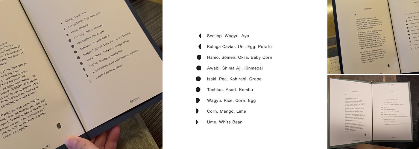 Tsukimi Menu