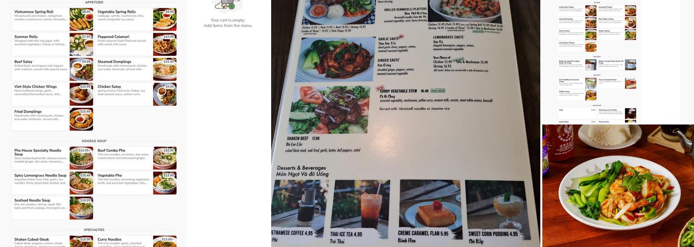 Saigon Bistro Menu