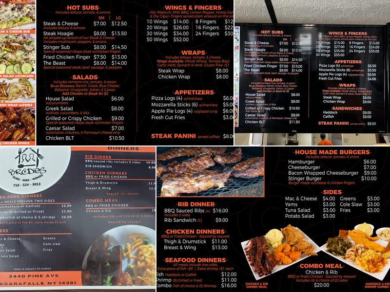 BRODIES Menu