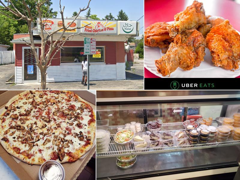 Halal crown fried chicken & pizza