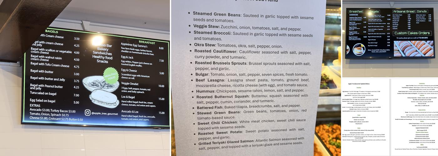 Appletree Gourmet Menu