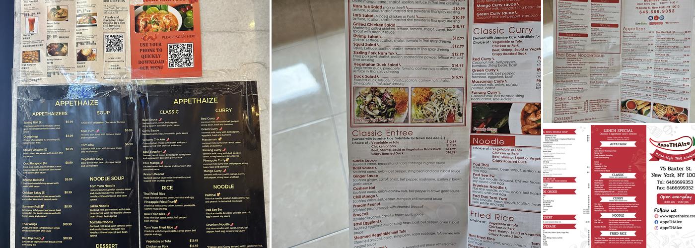 AppeTHAIze Menu