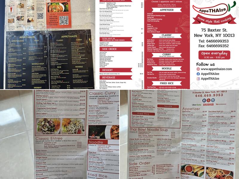 AppeTHAIze Menu