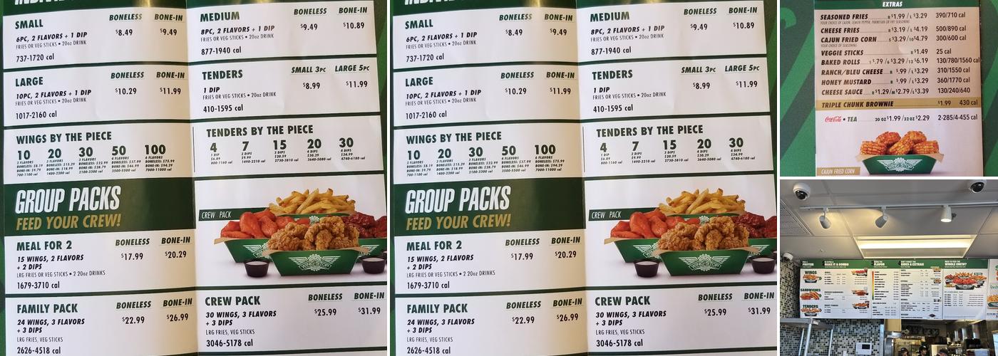 Wingstop Menu