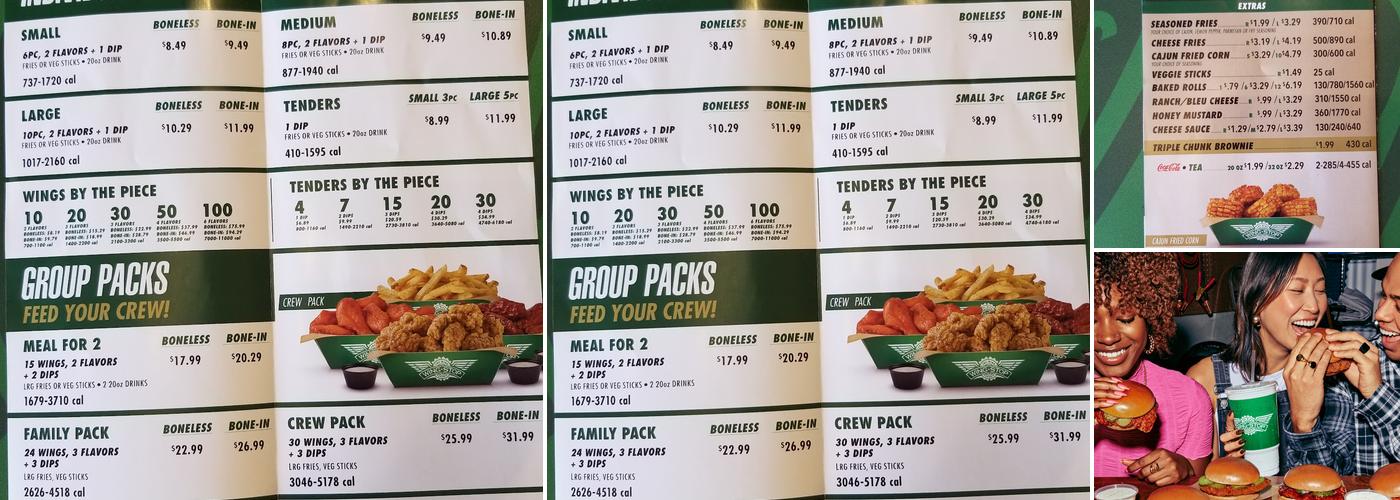 Wingstop Menu