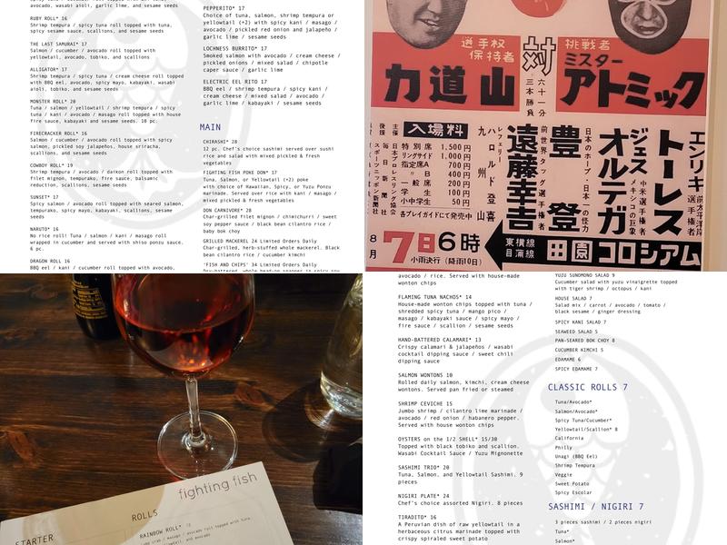 Fighting Fish Scott’s Addition Menu