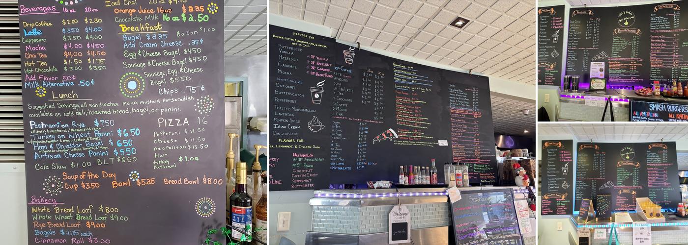 Ryans Artisan Goods Menu