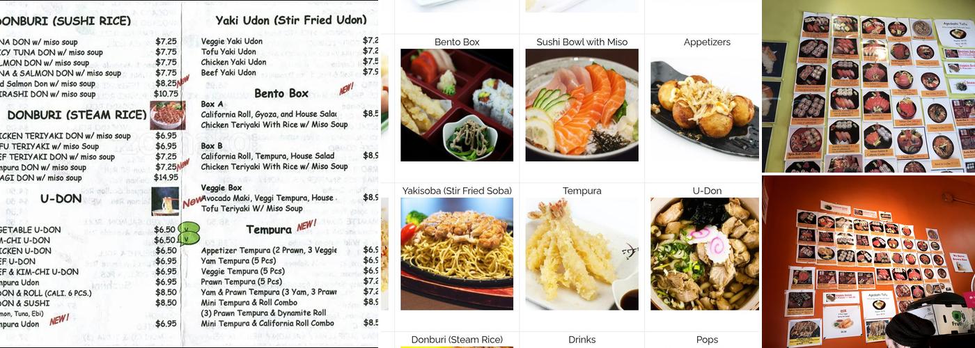 Sushi Spin Roll Menu