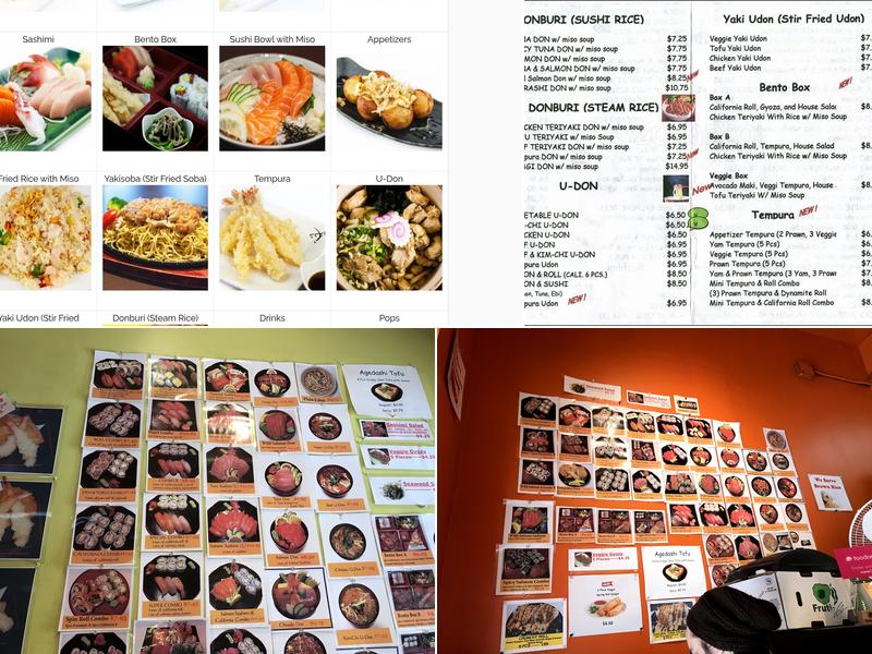 Sushi Spin Roll Menu