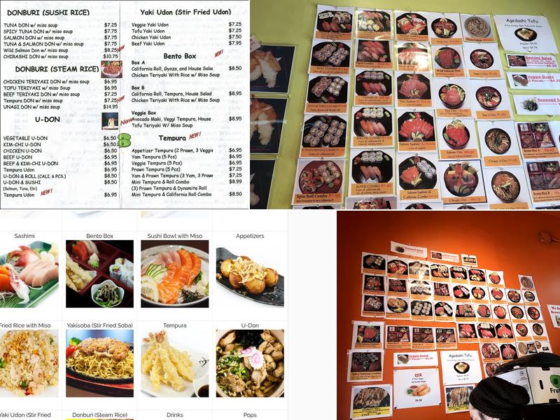 Sushi Spin Roll Menu
