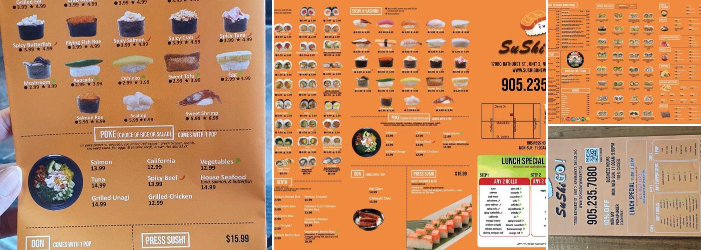 SushiGo! Menu