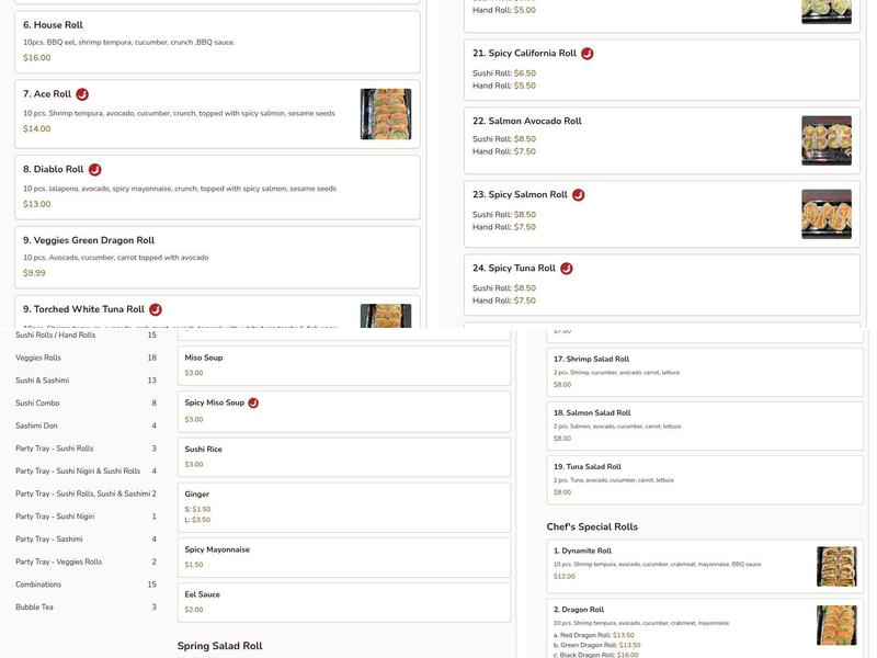 Sushi Real Fruit Menu