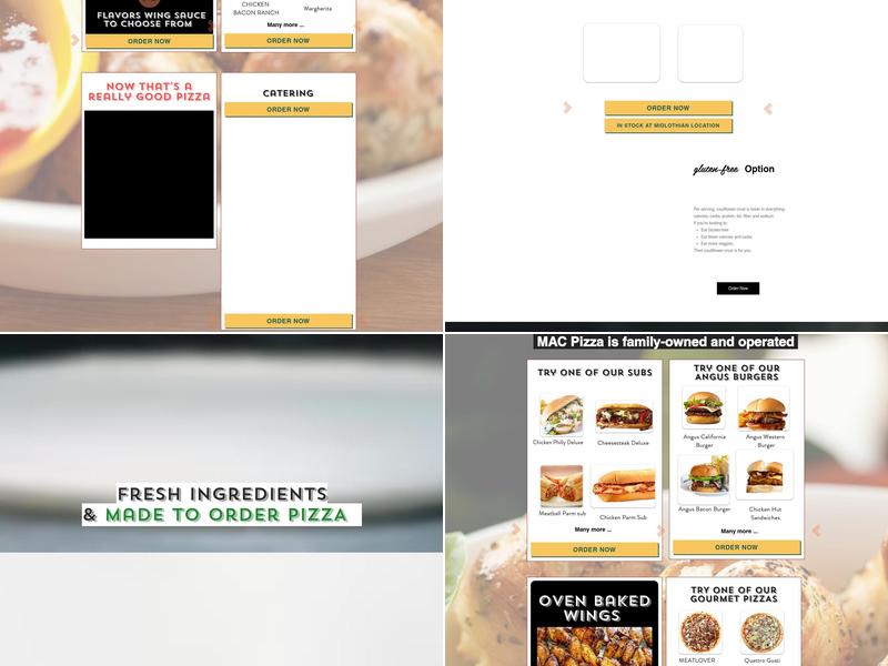 Mac Pizza & Wings Menu