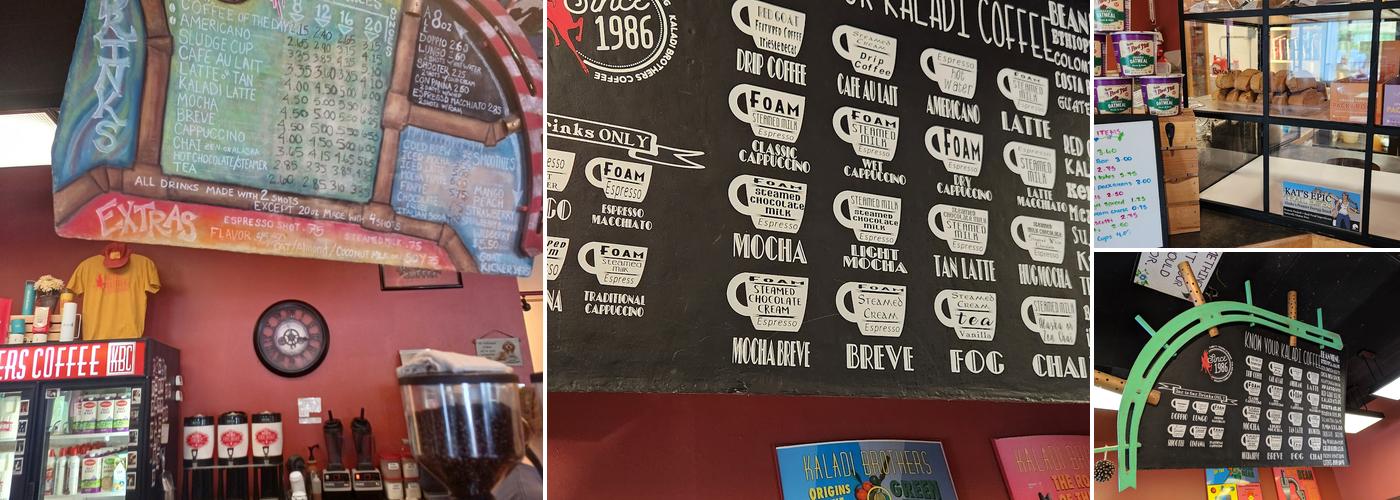 Kaladi Brothers Coffee Menu