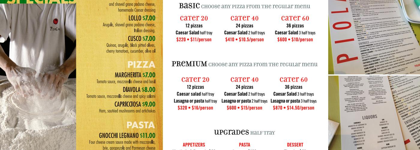 piola Menu