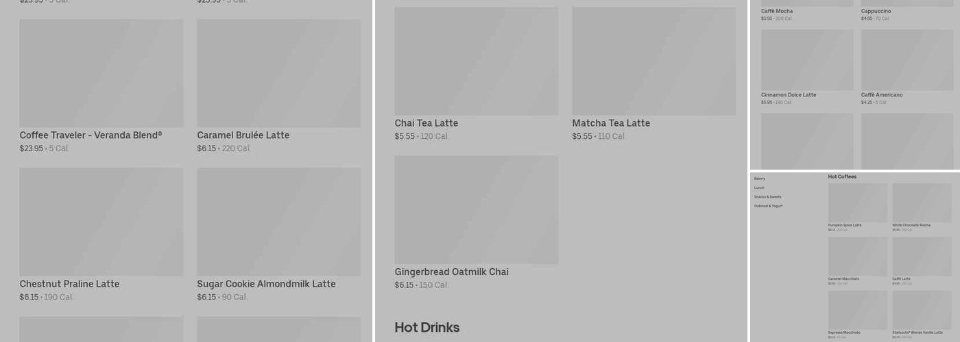Starbucks Menu