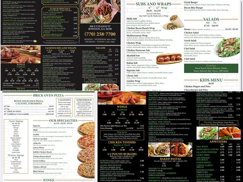 O'BERRY'S Menu