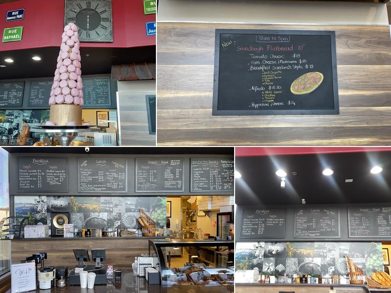 Burgundy French Bakery Cafe Bistro Menu