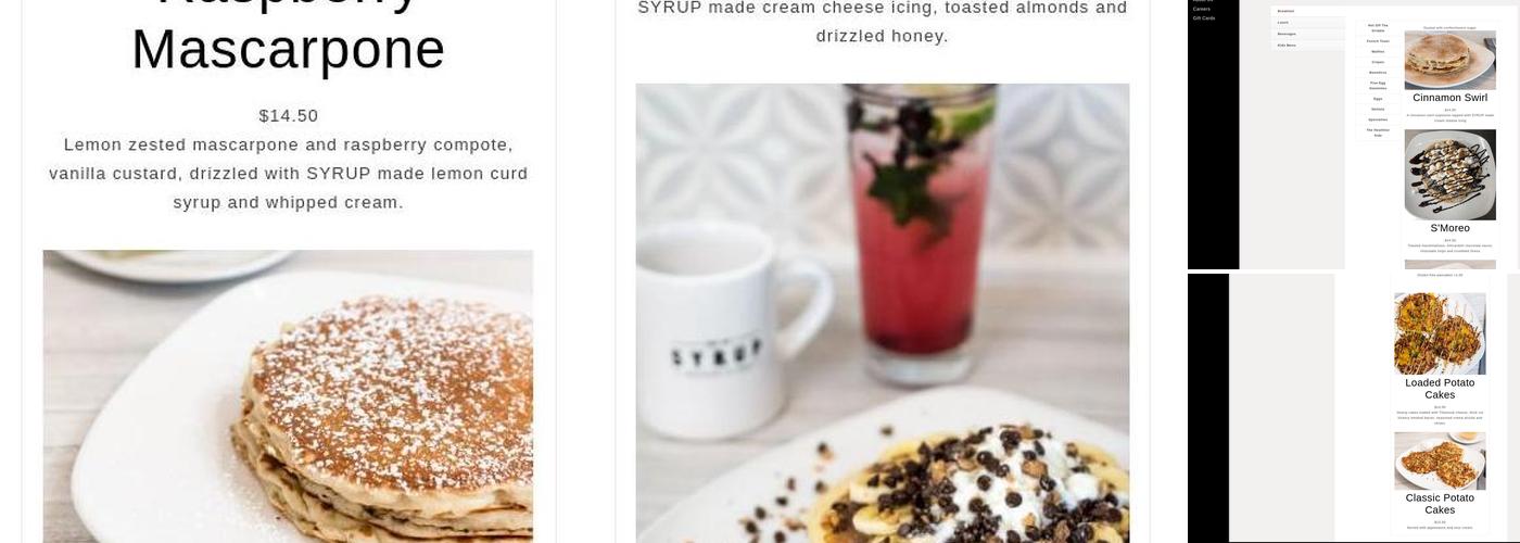 SYRUP - St Charles Menu