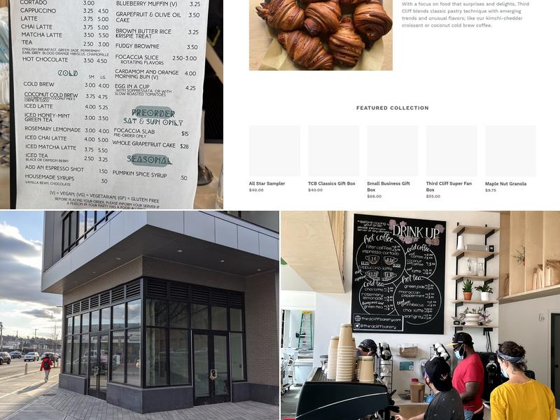 Third Cliff Bakery Menu