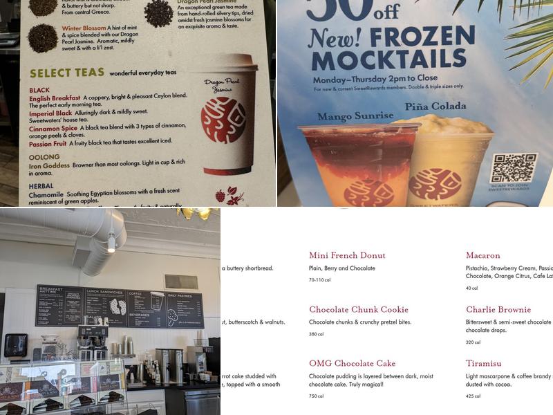 Sweetwaters Coffee & Tea Menu