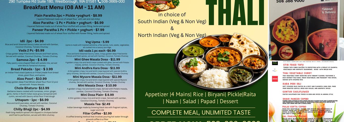 Woodlands Indian Cuisine Menu