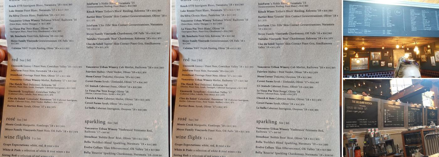 Belgard Kitchen Menu