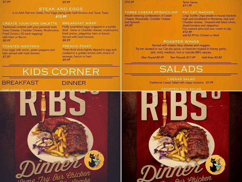 The Cat Pub & Eatery Menu