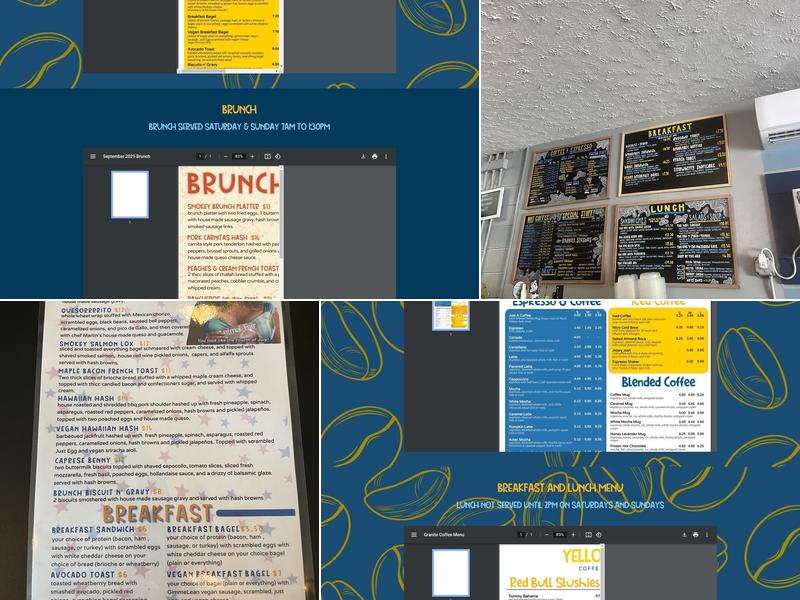 Yellow Mug Coffee Lounge Menu