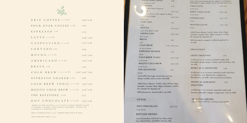 Fireside Cafe Menu