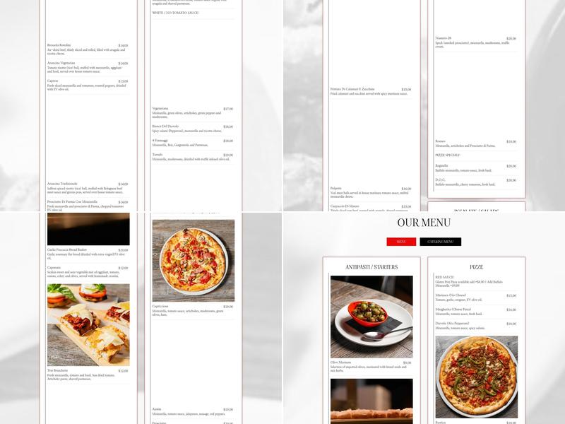 Número 28 Allen Ristorante Pizzeria Menu