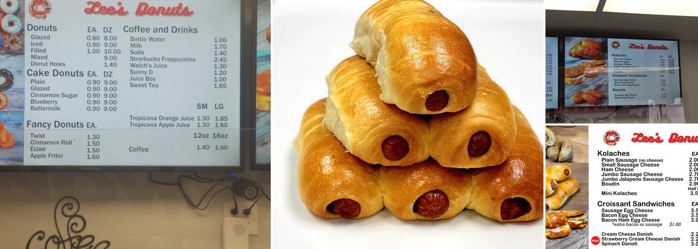 Lee's Donuts Menu
