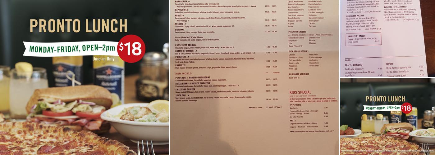 Famoso Italian Pizzeria - Westhills Menu
