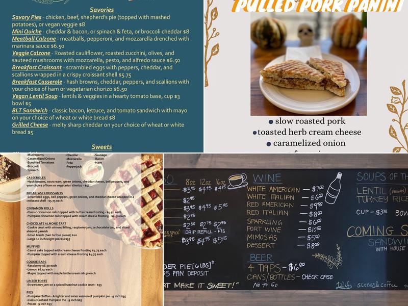 Hayday Bake and Brew Menu