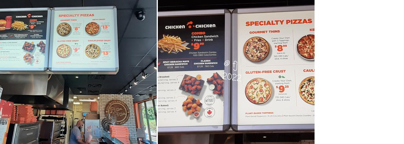 Pizza Pizza Menu