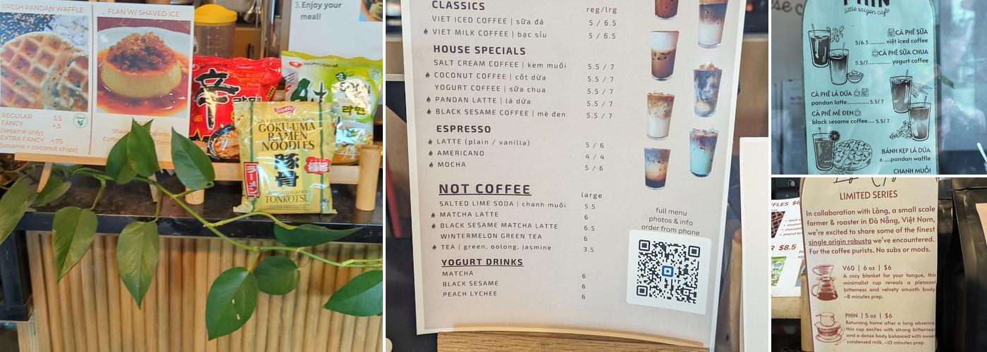 Phin Vietnamese Coffee & Etc. Menu