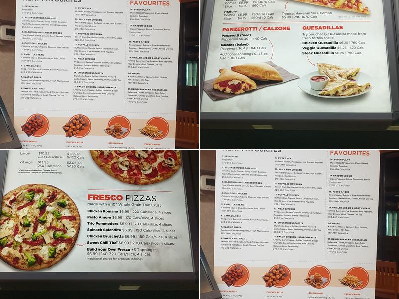 Pizza Pizza Menu